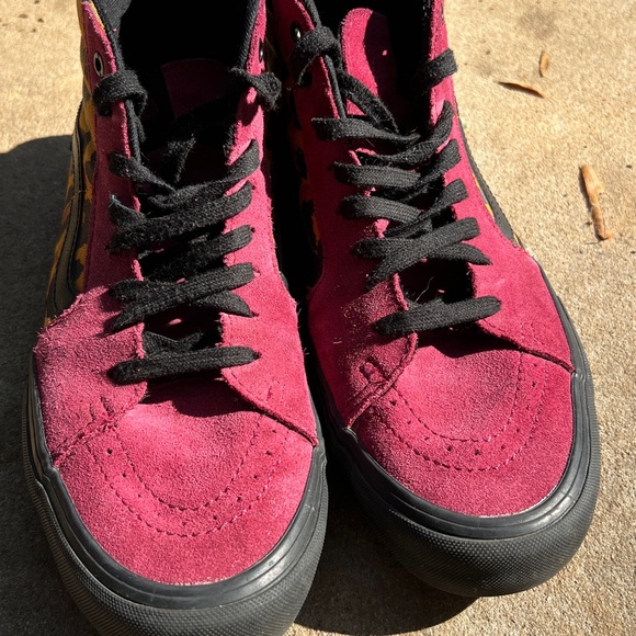 Vans Sk8-Hi magenta, black animal print shoes SIZE 10 - Picture 8 of 8